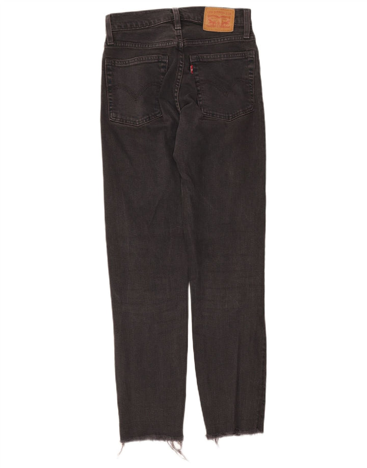 LEVI'S Womens Slim Jeans W25 L27 Grey Cotton