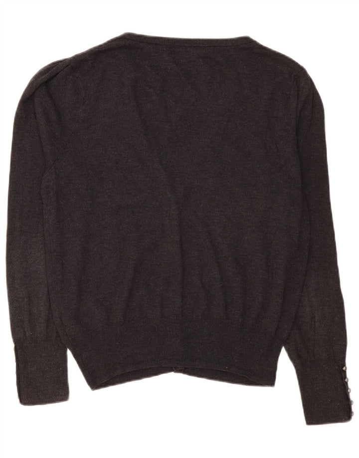 MARKS & SPENCER Pulover cardigan pentru femei UK 16 mare, gri, viscoză