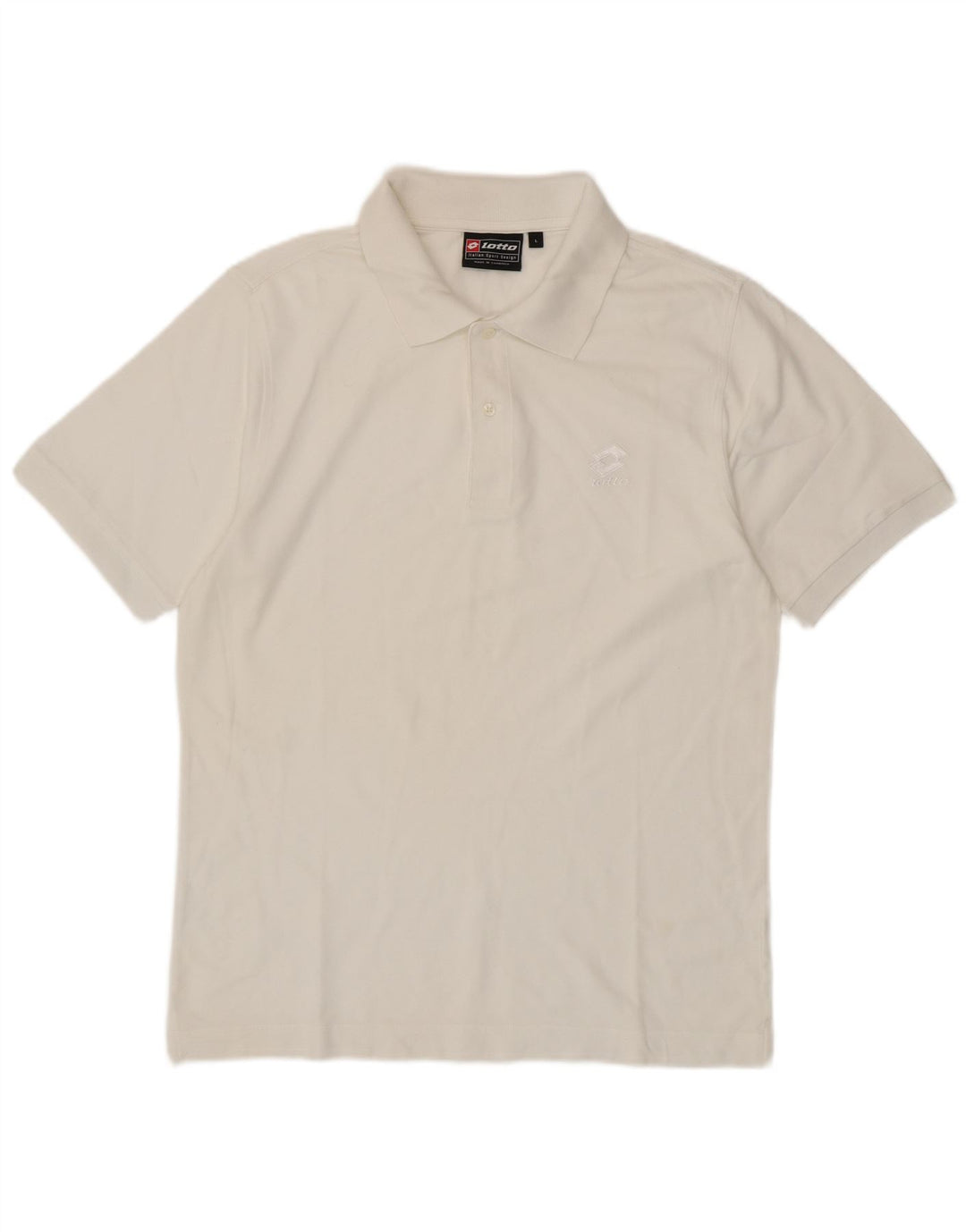 Tricou polo pentru bărbați LOTTO, mare, alb