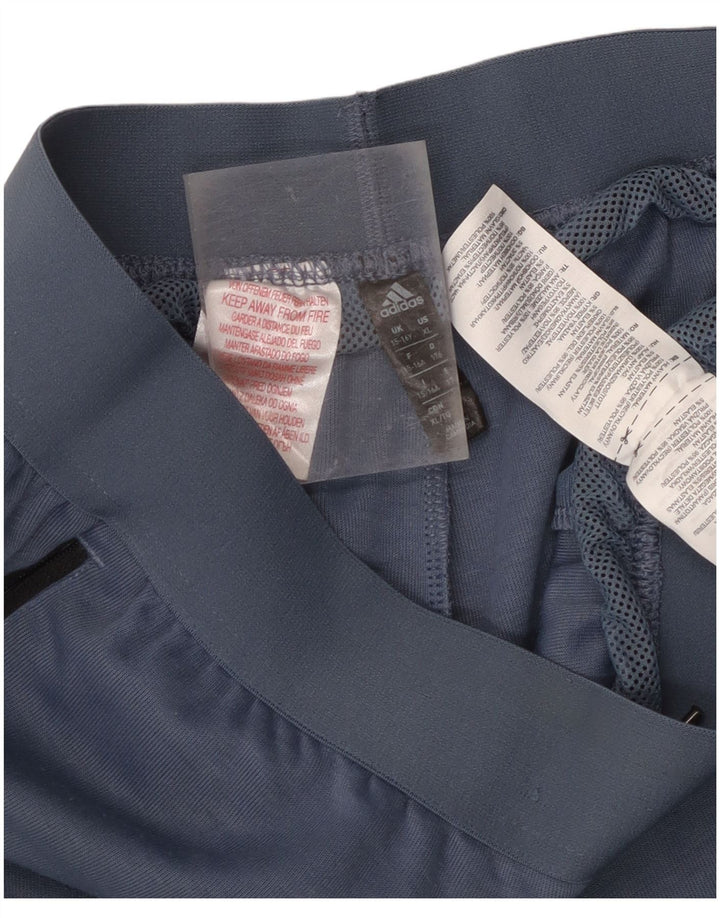 Pantaloni de trening Adidas pentru băieți 15-16 ani, albastru, poliester