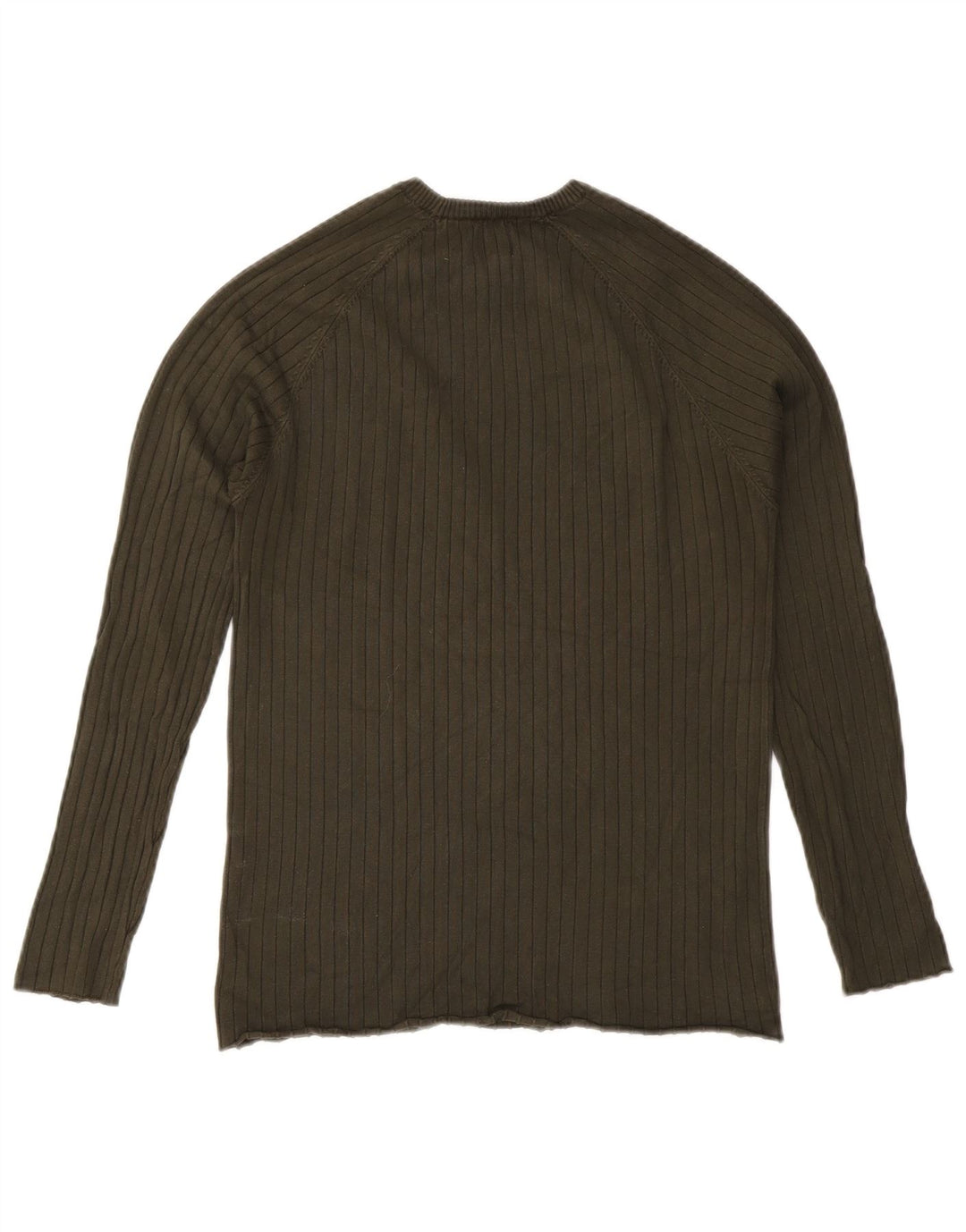 Pulover pentru bărbați Zara, cu decolteu, mare, kaki