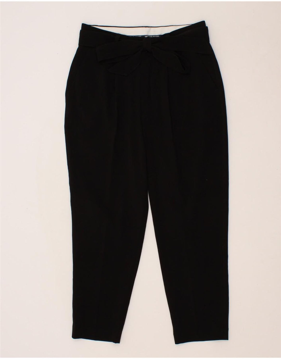 GAS Womens Tapered Capri Trousers W25 L22  Black Polyester Vintage Gas and Second-Hand Gas from Messina Hembry 
