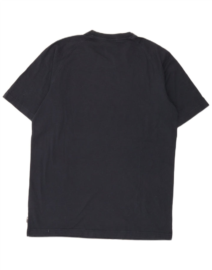 Tricou grafic pentru bărbați Adidas Top mediu din bumbac bleumarin