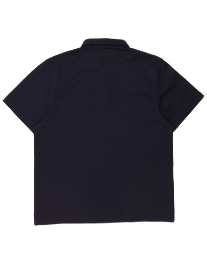 Tricou polo pentru bărbați Reebok, mare, poliester bleumarin