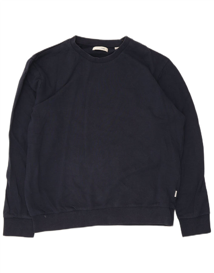 Pulover Jack & Jones pentru bărbați, XL, bumbac bleumarin