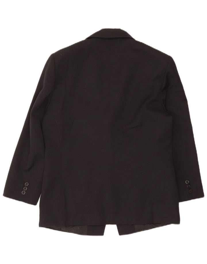 Jachetă Blazer pentru femei Marella cu 1 nasture UK 14 Lână mare neagră