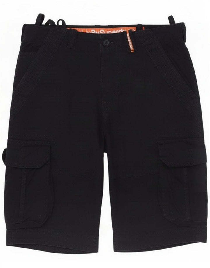 Pantaloni scurți cargo Superdry pentru bărbați, mediu W32, bumbac, albastru