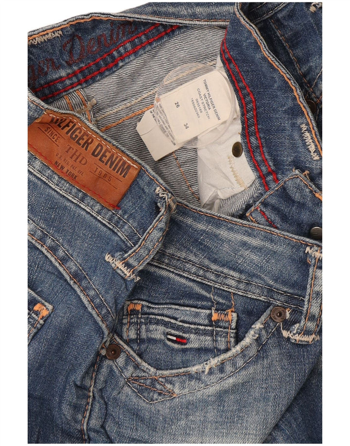 Blugi drepti pentru femei Tommy Hilfiger W26 L34 Bumbac albastru