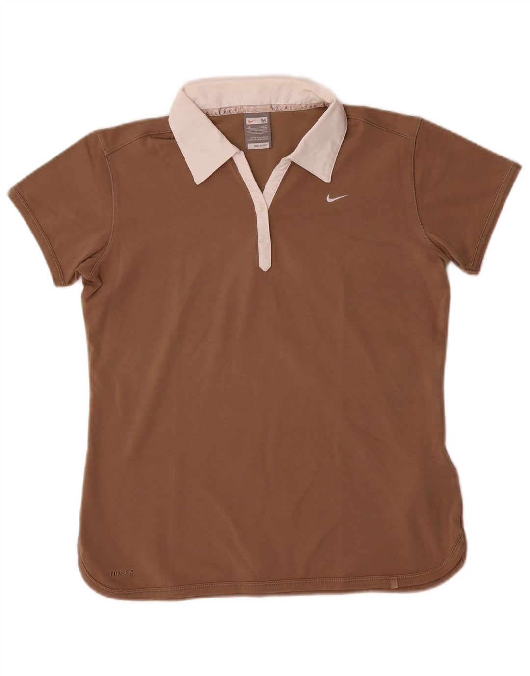 Tricou polo Nike pentru femei Marea Britanie 10/12, bumbac maro mediu