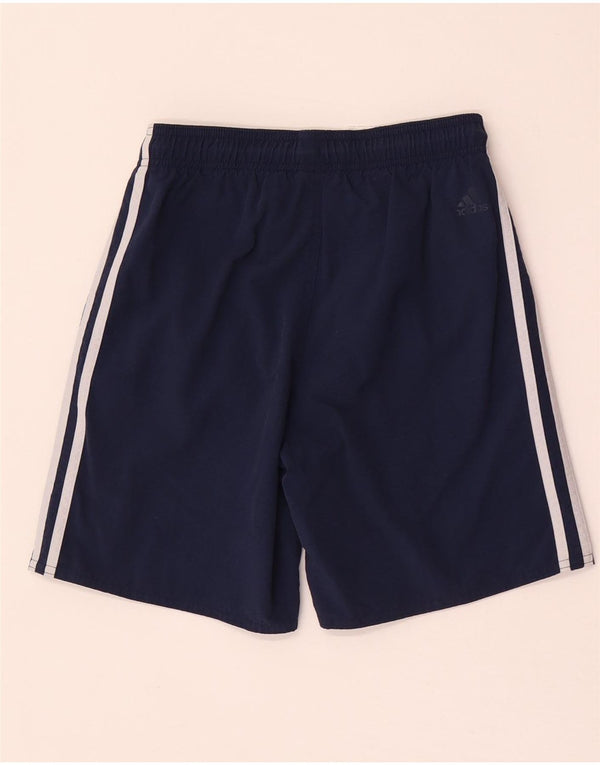 Pantaloni scurți sport grafic Adidas pentru băieți 11-12 ani, nailon bleumarin