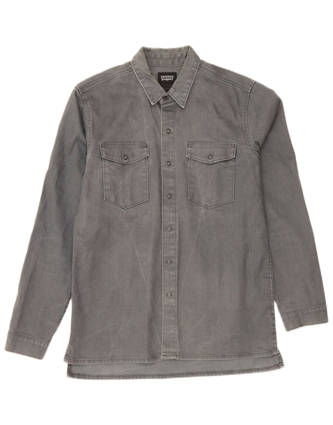 Cămașă de blugi pentru bărbați Levi's, bumbac gri mic