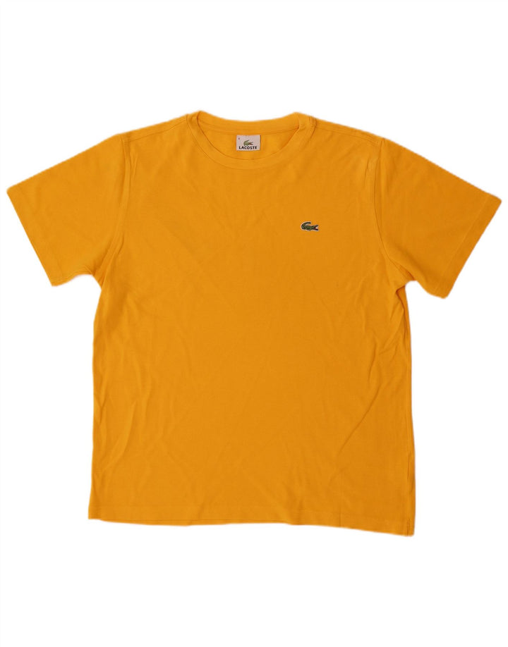 Tricou Lacoste Bărbați Top Marimea 4 Bumbac Galben Mediu