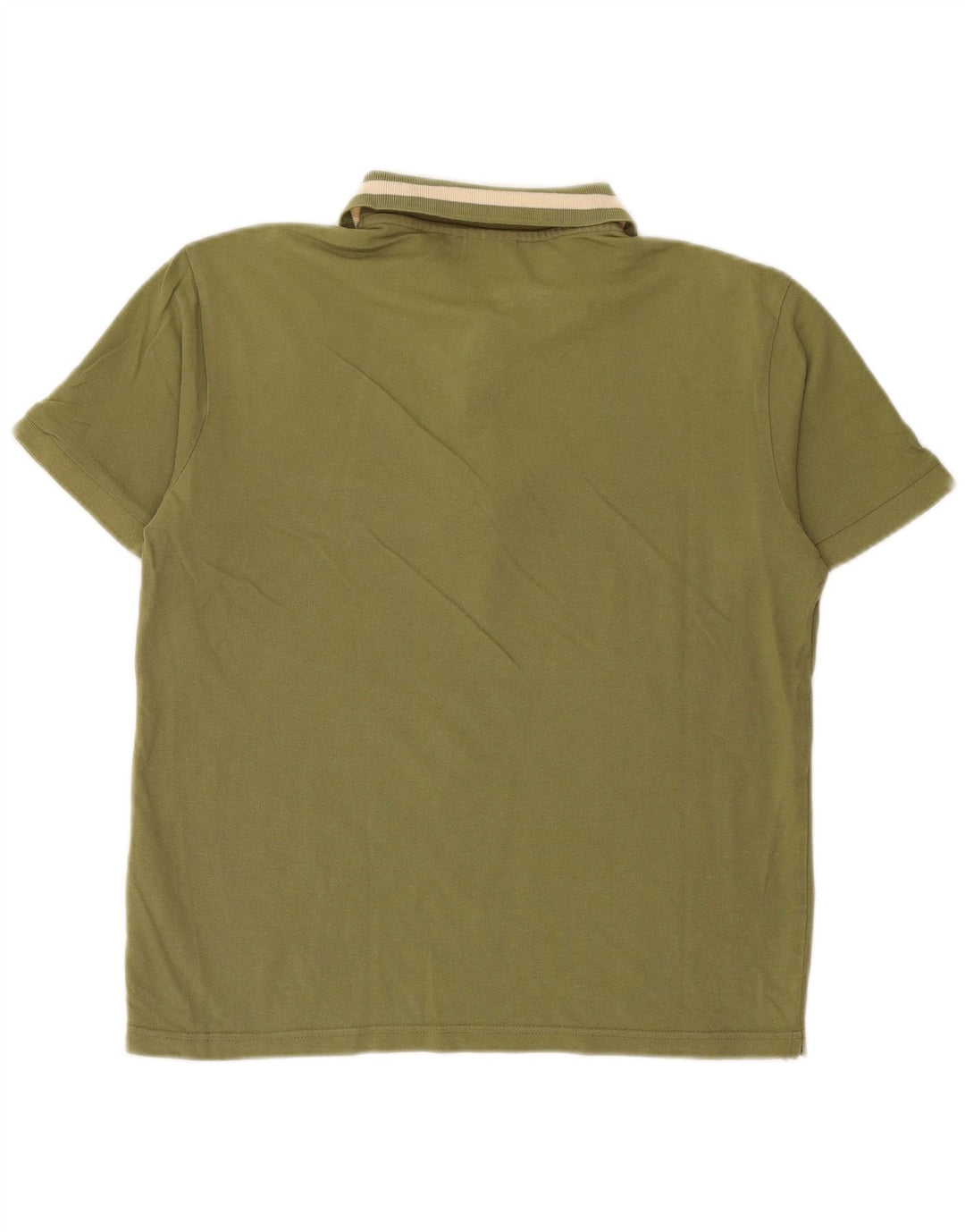 DIADORA Mens Polo Shirt Large Khaki Cotton