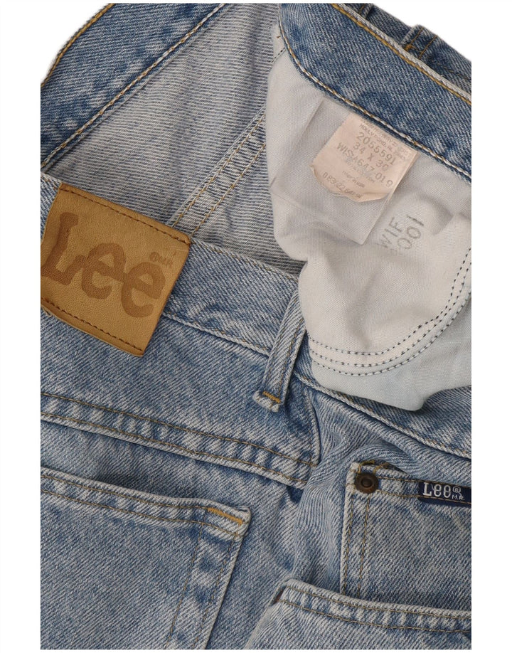 Blugi drepti pentru bărbați Lee W34 L30 Bumbac albastru