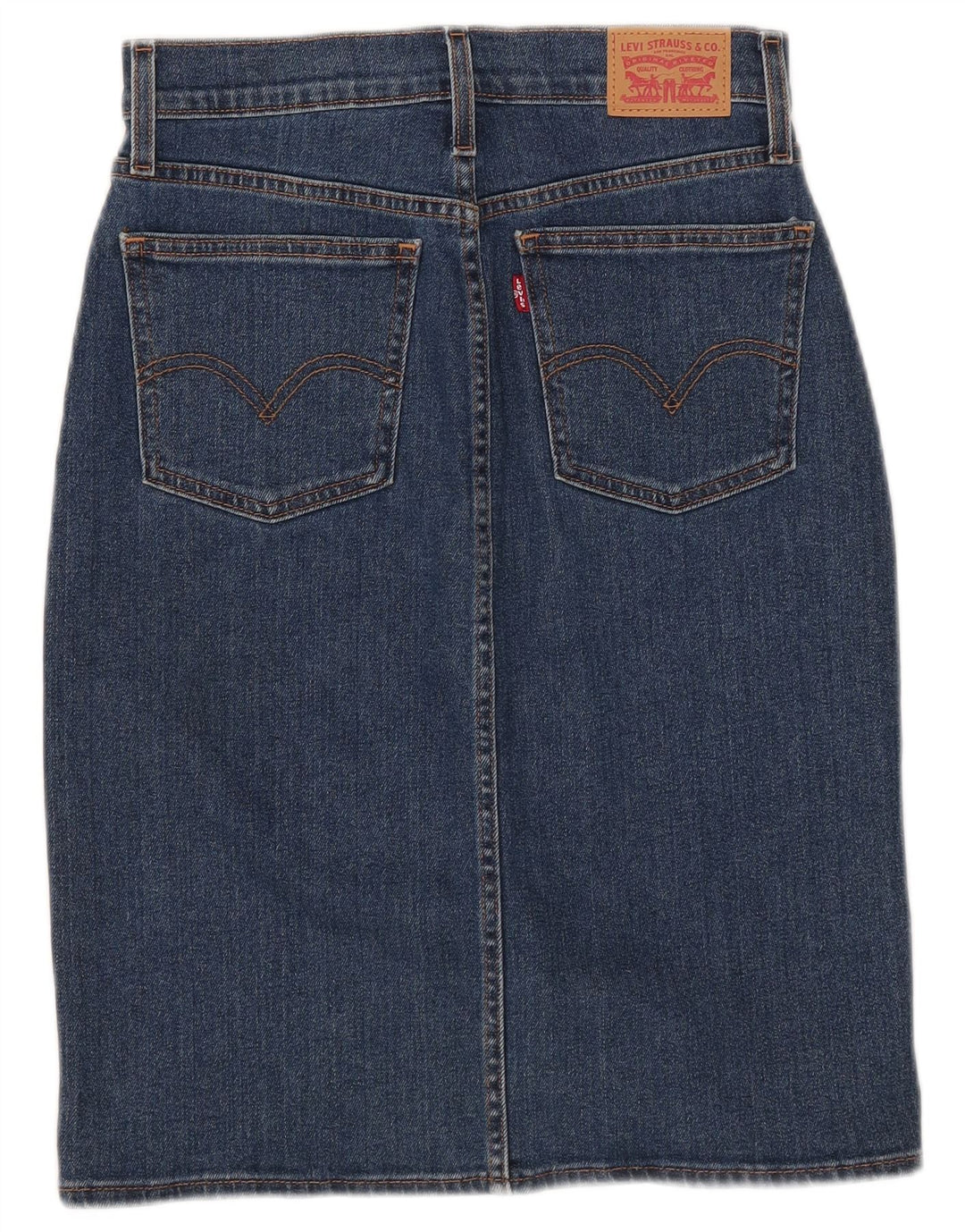 Fusta de blugi pentru femei Levi's W24 XS Bumbac albastru