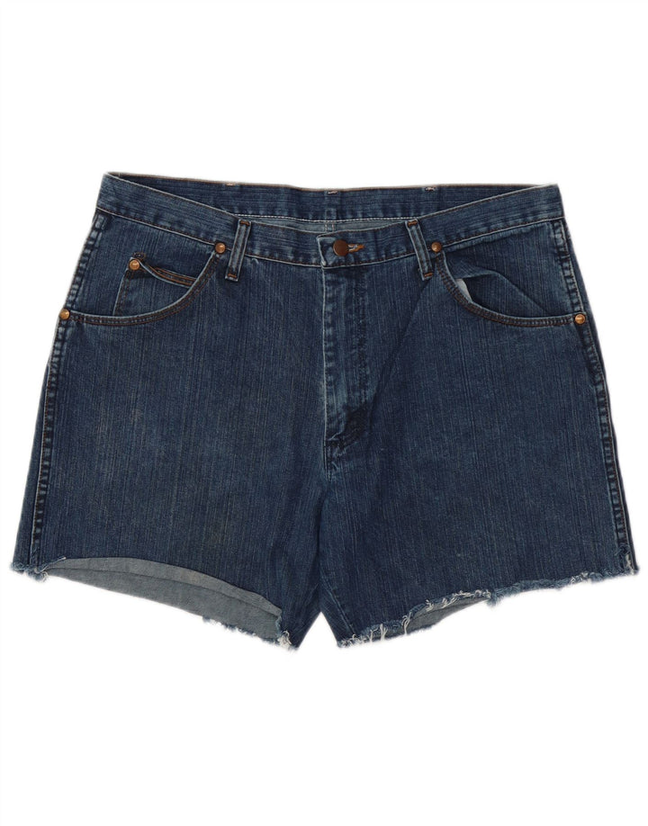 Pantaloni scurți din blugi pentru bărbați Wrangler W36, mare, albastru, bumbac