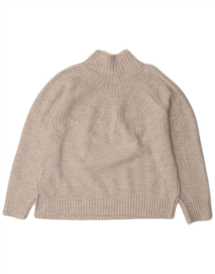 Pulover cu gât țestoasă pentru femei Marks & Spencer UK 16, mare, alb