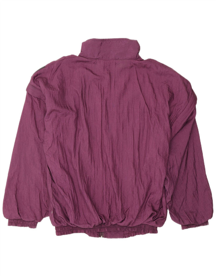 Jachetă de trening vintage pentru bărbați, 2XL, maro, nailon color bloc