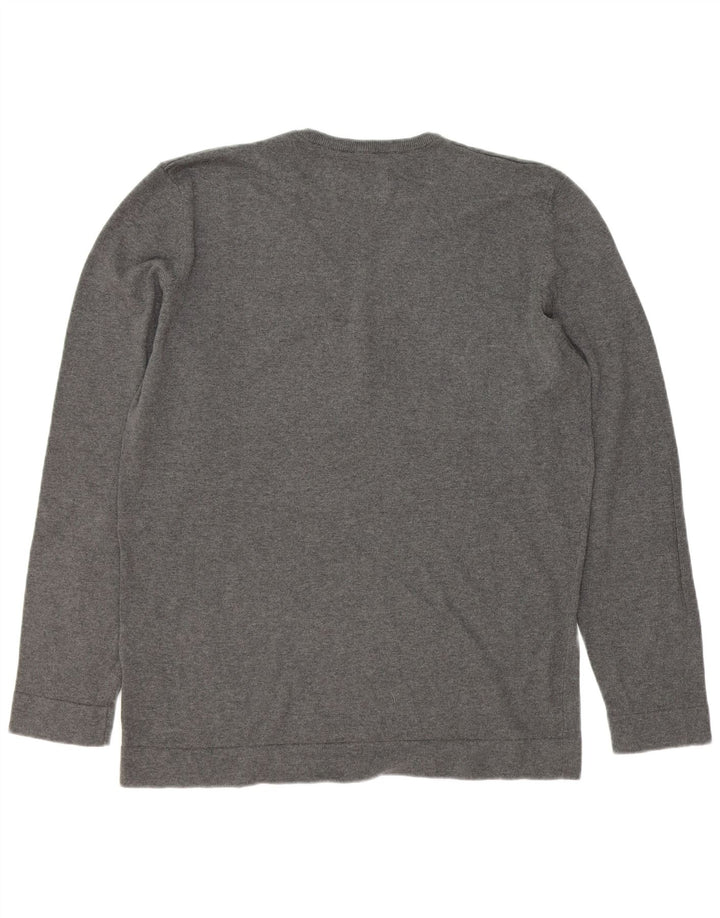 S.OLIVER Mens V-Neck Jumper Sweater XL Grey