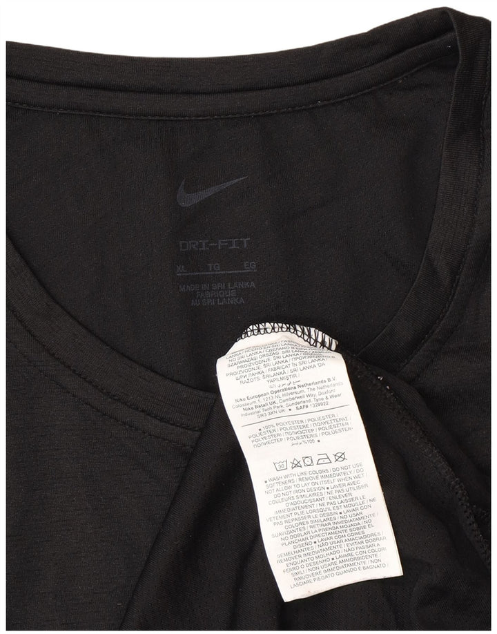 Tricou pentru bărbați NIKE Dri Fit Top XL Poliester negru
