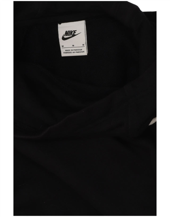 Pulover Nike pentru bărbați, bumbac mediu negru