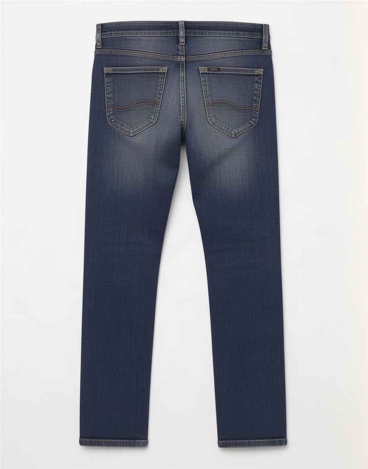 Blugi Lee Powell Slim pentru femei W32 L29 Bumbac albastru