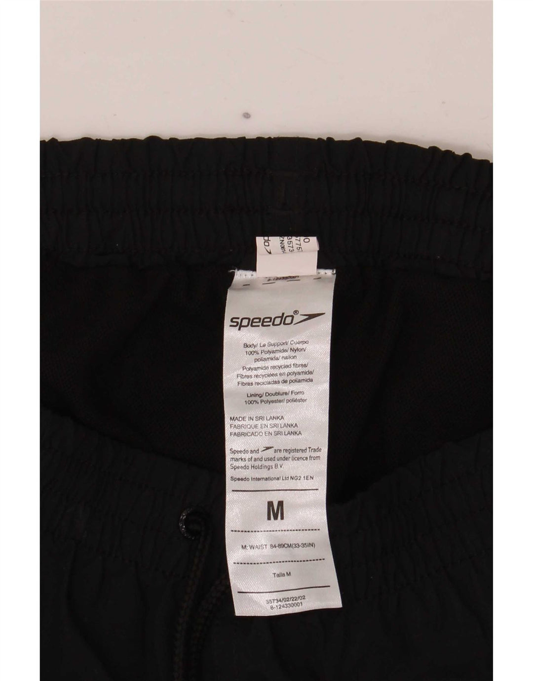 Pantaloni scurți de înot Speedo pentru bărbați, poliamidă neagră medie