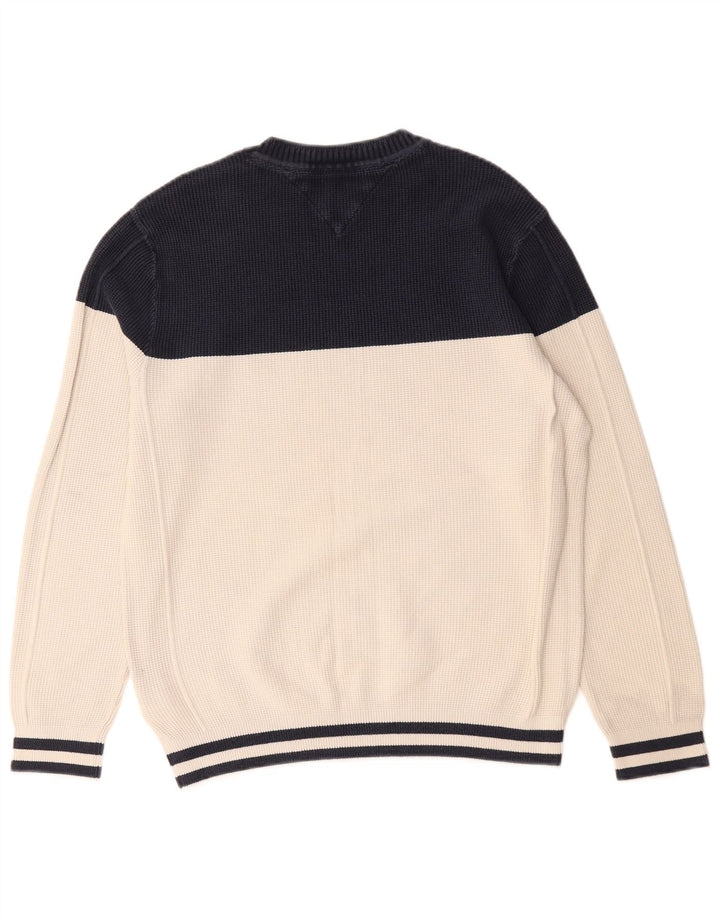 Pulover Tommy Hilfiger pentru bărbați, cu decolteu rotund, mediu alb închis