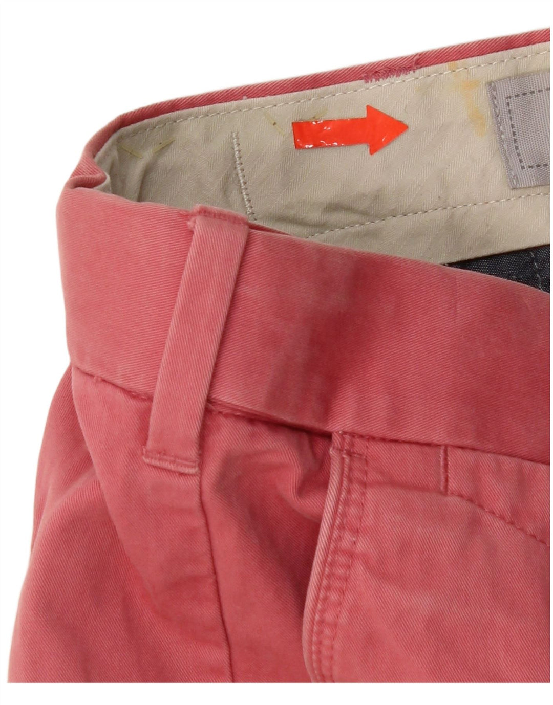 Pantaloni scurți chino pentru bărbați Marks & Spencer W32, bumbac roșu mediu