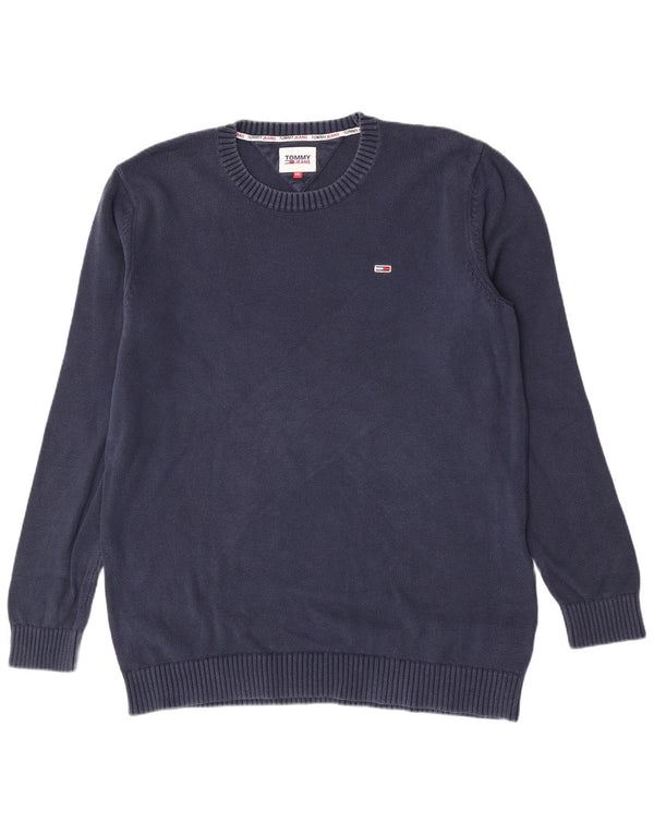 Pulover Tommy Hilfiger pentru bărbați, cu gât crew, 2XL, bleumarin, clasic