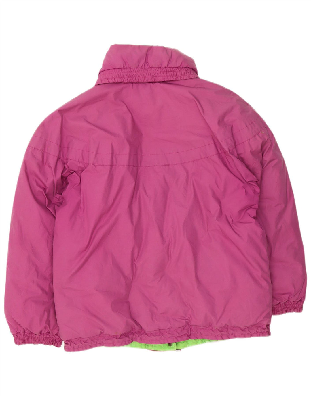 Jachetă căptușită reversibilă vintage pentru femei UK 14 mare, mov, bumbac
