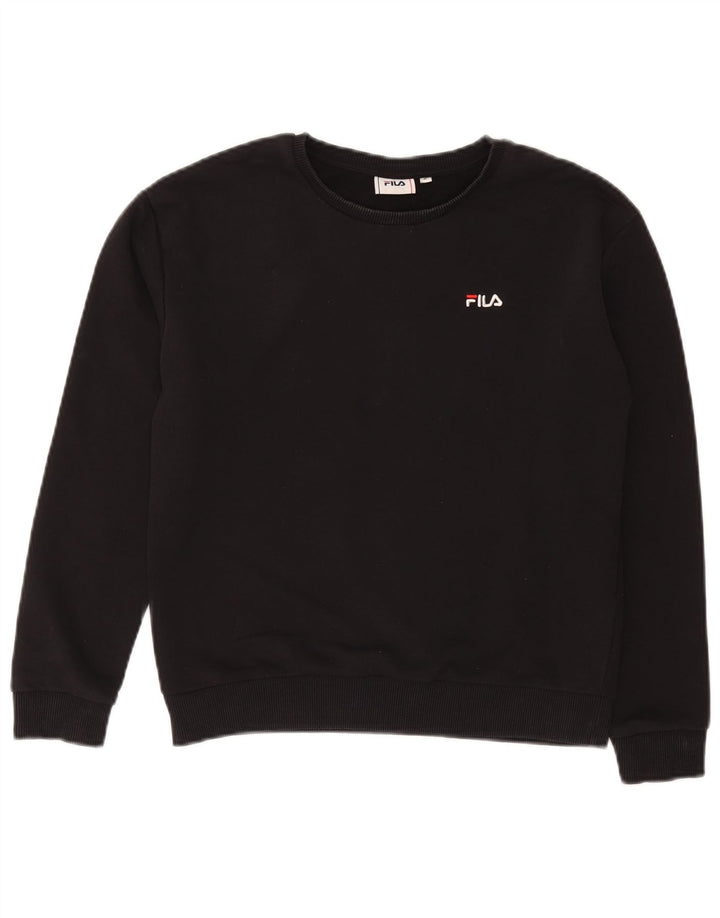 Pulover Fila Femei Pulover UK 10 Mic Negru Bumbac
