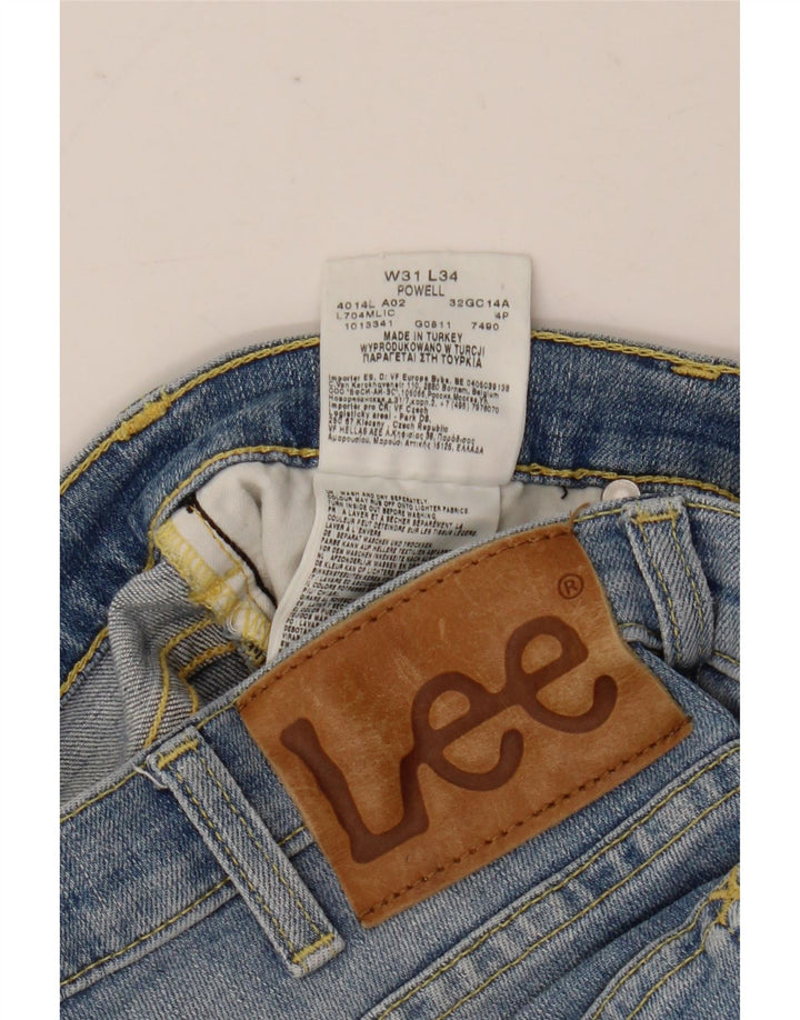 Blugi Lee Powell Slim pentru femei W31 L34 Bumbac albastru