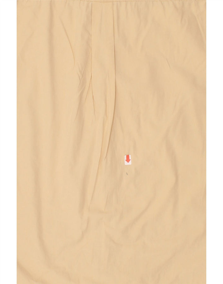 J. CREW Mens Short Sleeve Shirt Medium Beige Cotton Vintage J. Crew and Second-Hand J. Crew from Messina Hembry 