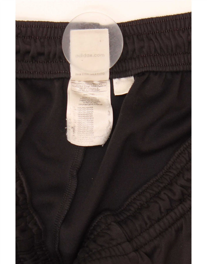 Pantaloni scurți sport pentru bărbați Adidas Climalite, poliester cu dungi negre medii