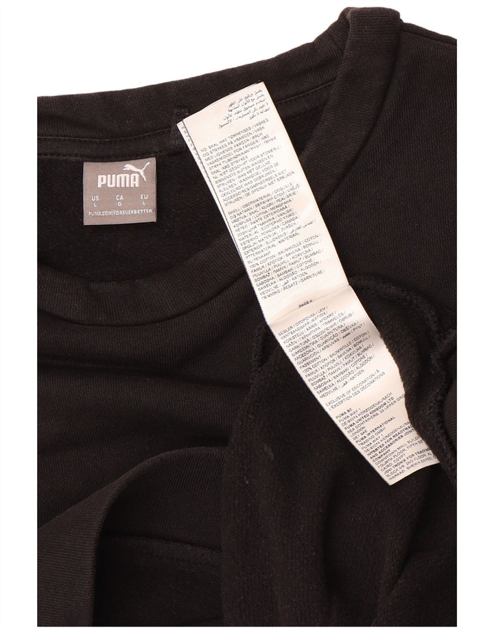 Pulover Puma pentru femei, UK 16, mare, negru, bumbac