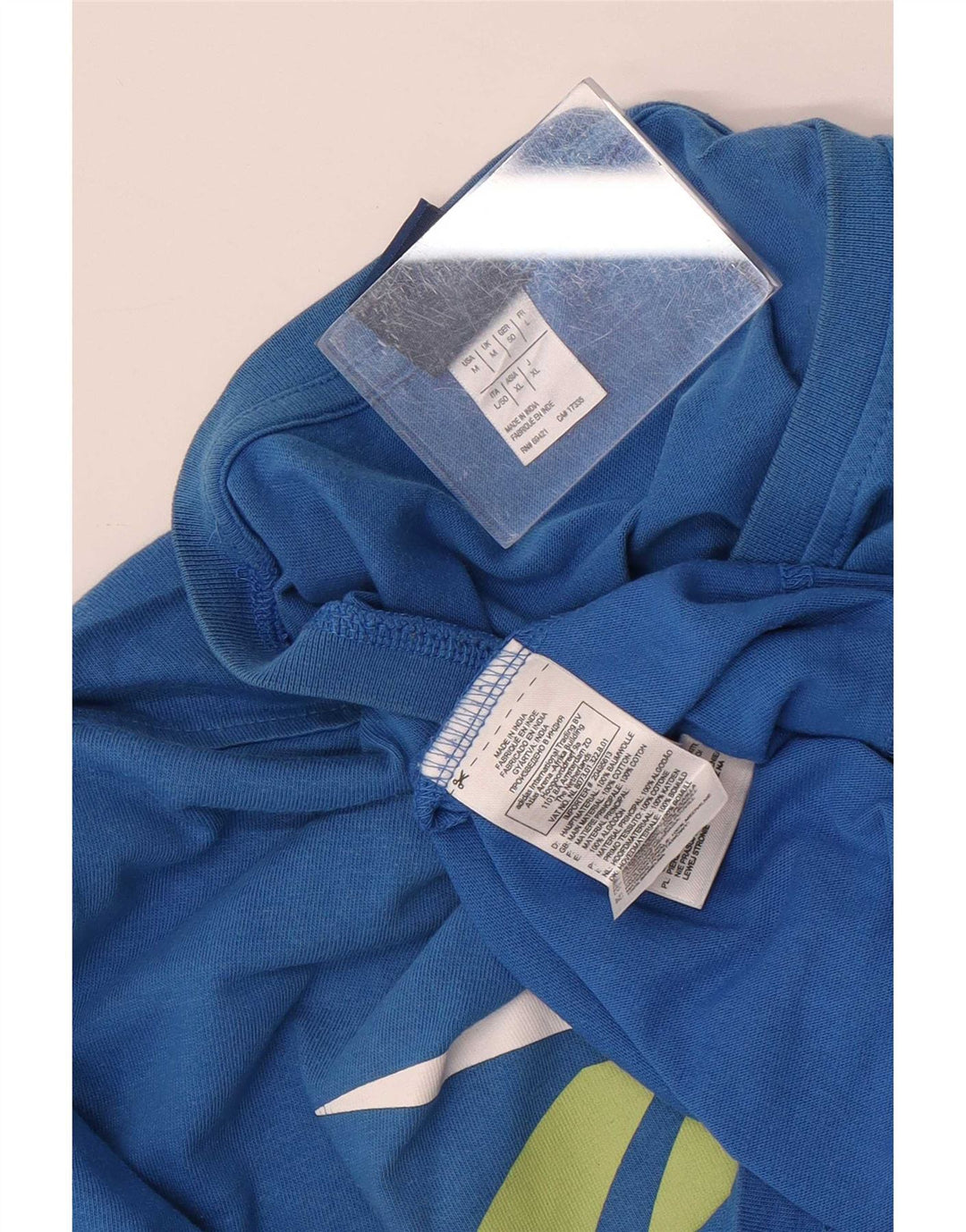 Tricou grafic Reebok pentru bărbați Top mediu albastru bumbac