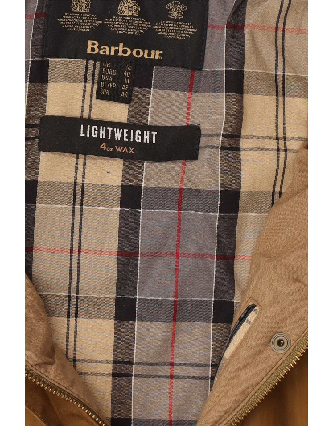 Jachetă pentru femei Barbour din bumbac cerat cu glugă UK 14 Maro mare