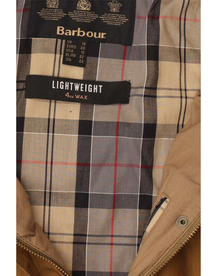 Jachetă pentru femei Barbour din bumbac cerat cu glugă UK 14 Maro mare