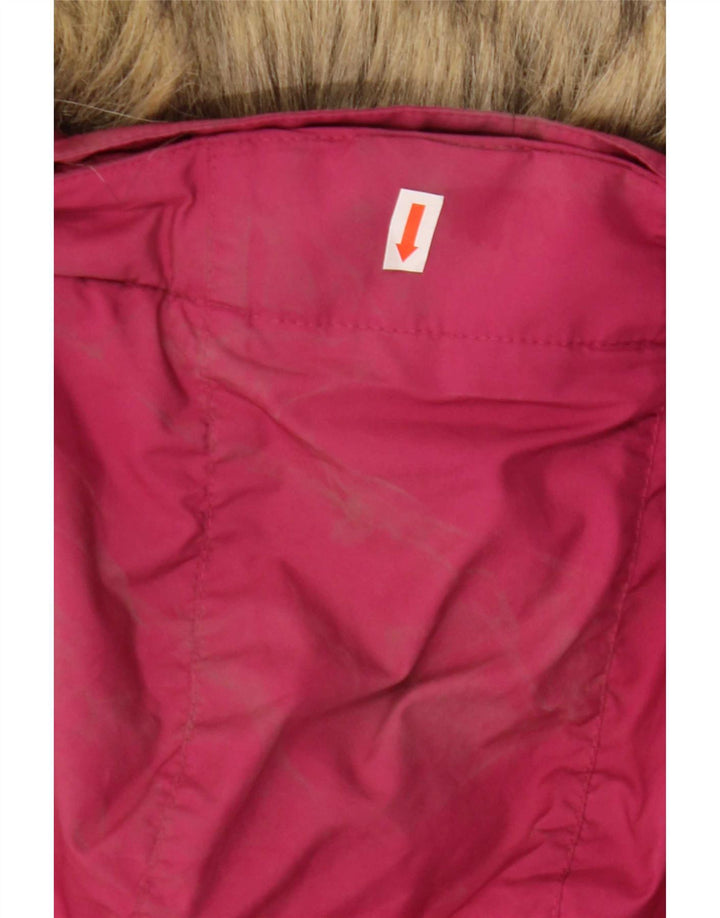 Jack Wolfskin Jachetă căptușită cu glugă pentru femei UK 8/10 Poliester roz mic