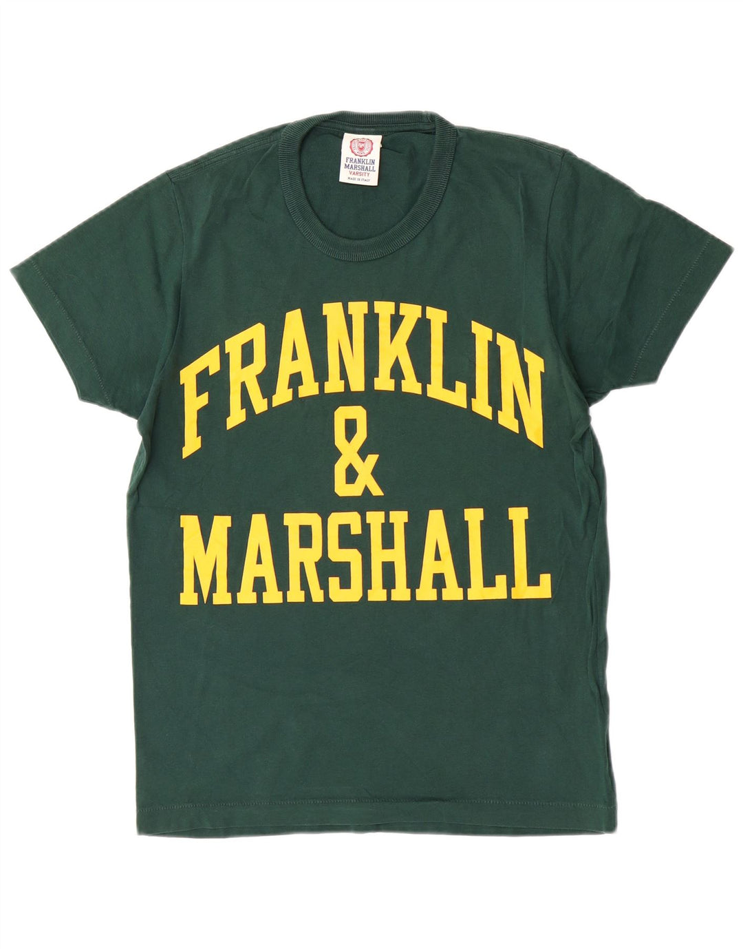 Tricou grafic pentru bărbați Franklin Marshall Top mic din bumbac verde