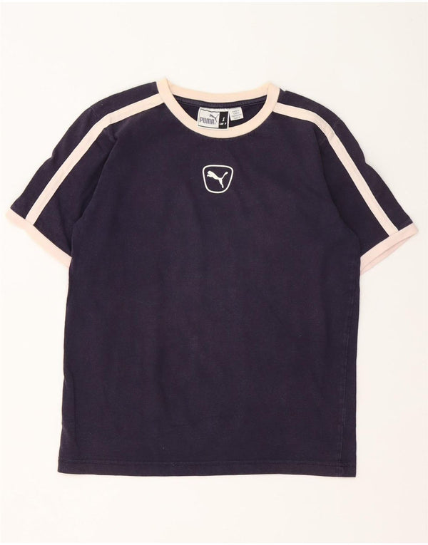 Tricou pentru femei Puma Top UK 10 Small Bluemarin Colorblock Bumbac