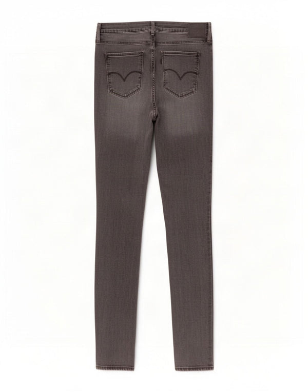 Blugi skinny cu talie mare 721 Levi's pentru femei L31 L32 Lyocell gri
