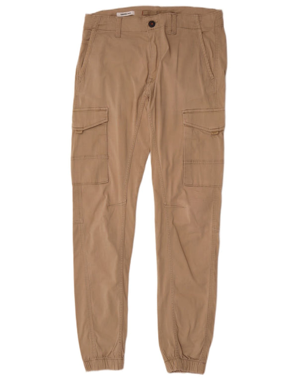 Jack & Jones Pantaloni cargo conici pentru bărbați Paul W31 L34, bumbac bej