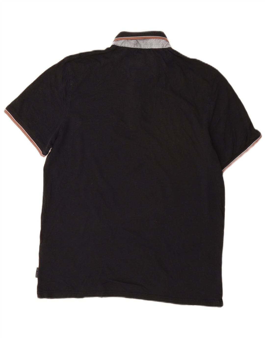 Tricou polo pentru bărbați Ted Baker Mărimea 4 mare, bumbac negru