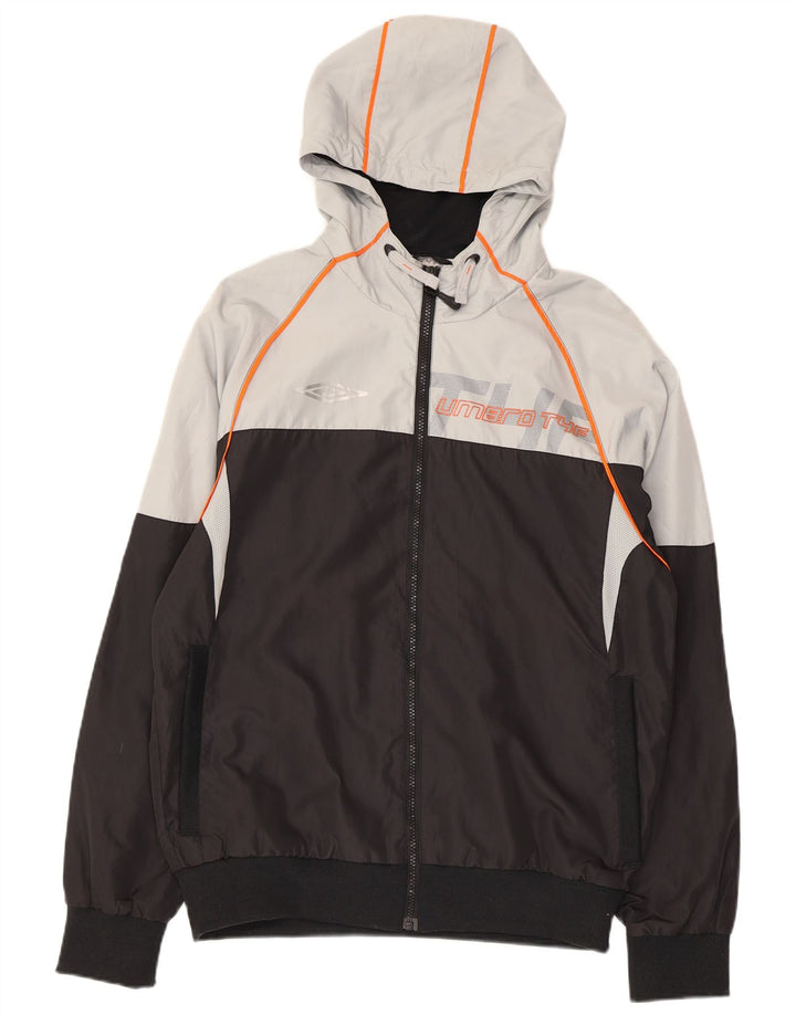 Jachetă de trening grafică UMBRO pentru femei UK 14 Medium Black Colorblock