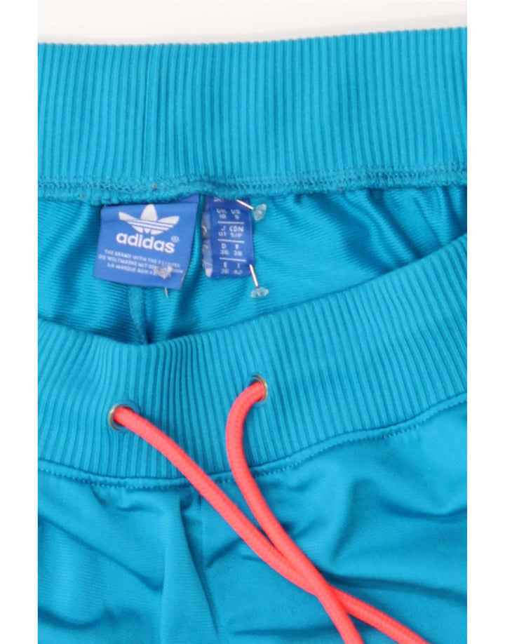 Pantaloni scurți sport Adidas pentru femei UK 10 Small Blue Poliester