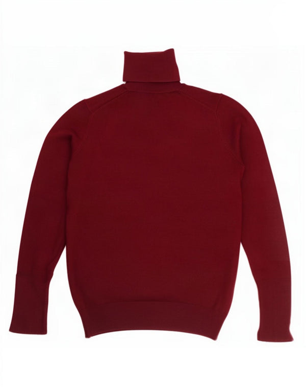 Pulover pentru femei cu gât rulat Zara UK 12 Burgundy mediu