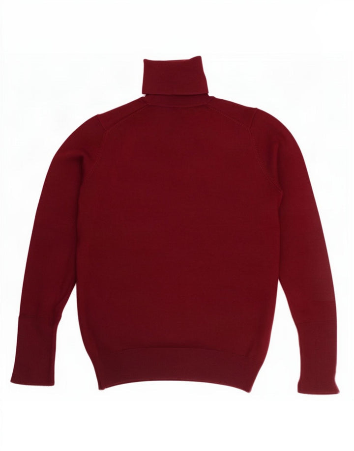 Pulover pentru femei cu gât rulat Zara UK 12 Burgundy mediu