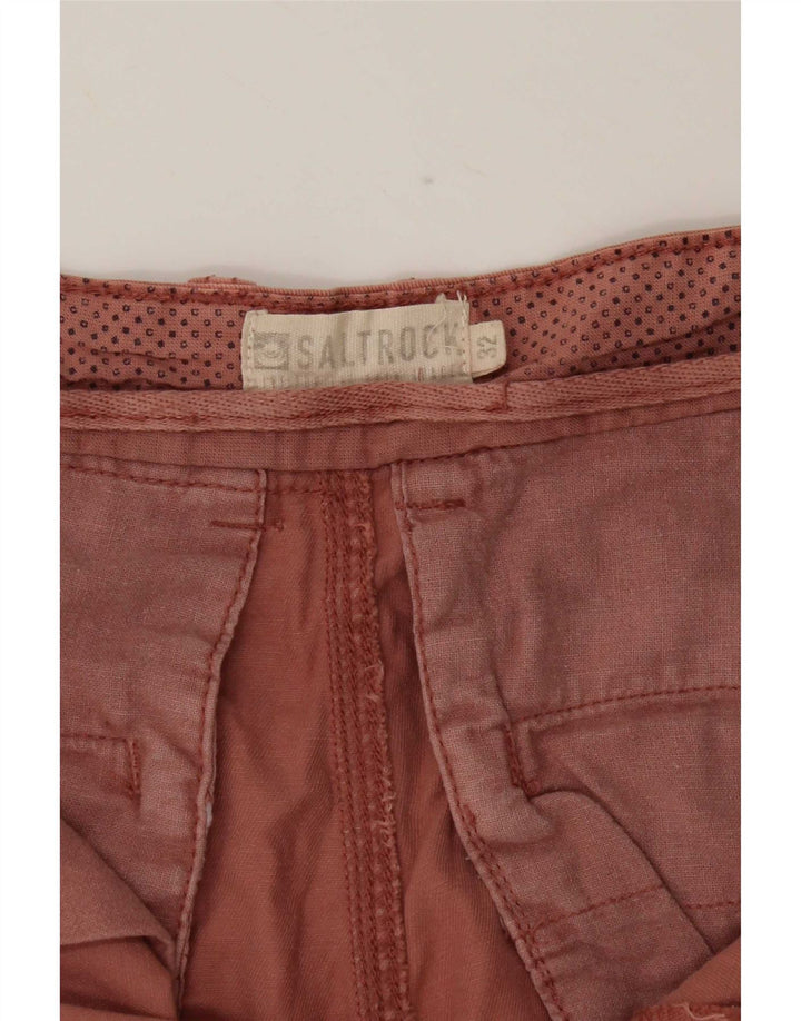 Pantaloni scurți cargo Saltrock pentru bărbați, mediu W32, bumbac roz
